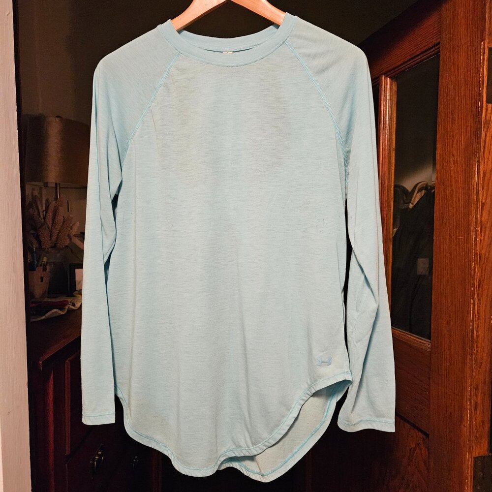 Under Armour Open Back Loose Long Sleeve Shirt - Women's - Blue - Size Large